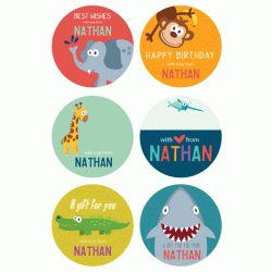 Personalized Gift Sticker - A Gift For You (Boy)