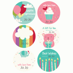 Personalized Gift Sticker - A Gift For You (Girl)