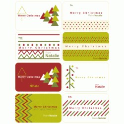 Personalized Gift Sticker - Christmas (C07)