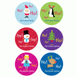 Personalized Gift Sticker - Christmas (C15), 12pcs