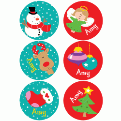 Personalized Gift Sticker - Christmas (C03)