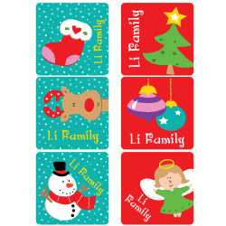 Personalized Gift Sticker - Christmas (C01)