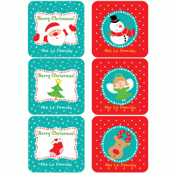 Personalized Gift Sticker - Christmas (C02)