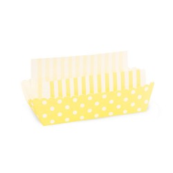 Paper Baking Trays in Limoncello with Liners, 8 sets