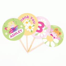  Fairy Personalized 2" Cupcake Topper, 12pcs