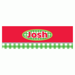  Personalized Pizza Party 1.5" x 5" Header Card A , 12pcs