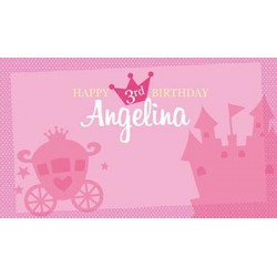 Personalized Sweet Princess Vinyl Banner