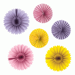 Pinwheel Set - Pink + Lavender + Yellow, 6pcs