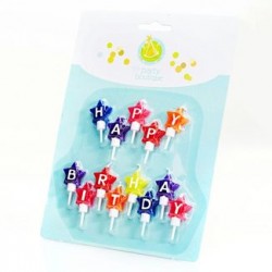 Star Shape Happy Birthday Letter Candles