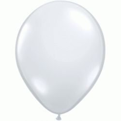 18" Round Clear Latex Balloon (with Helium)