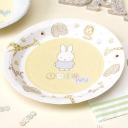 Baby Miffy 9" Paper Plate, 8pcs