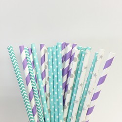 Paper Straw Assortment - Frozen, 25pcs