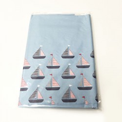 Tablecover - Pale Blue with Sailboats 48" x 72"