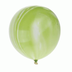 9" Round Marble Jade Printed Latex Balloon (with helium)