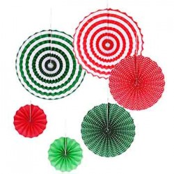 Pinwheel Decoration Set - Christmas (set of 6)