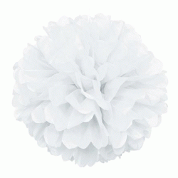 Tissue Pom Pom - White