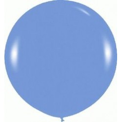 36" Round Pastel Blue Latex Balloon (with helium)