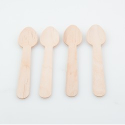 Wooden Spoon - Plain, 10pcs