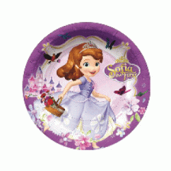  Disney Princess Sofia the First 7" Paper Plate, 6pcs