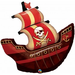 Pirate Ship Foil Balloon - 40" W x 36" H