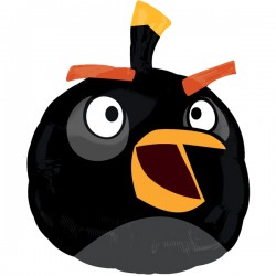 Angry Birds: Black Bird Foil Balloon - 24" W x 24" H