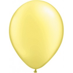 11" Round Pearl Lemon Chiffon Latex Balloon (with helium)