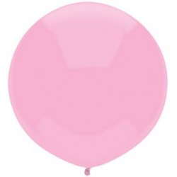 17" Round Real Pink Latex Balloon (with helium)                         