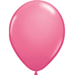 11" Round Rose Latex Balloon (with helium)