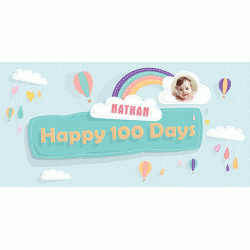  Personalized Crafting Clouds Vinyl Banner with Photo