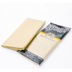 Tissue Gift Wrap - Gold, 20pcs