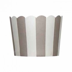 Paper Treat Cup in Stripes - Grey, 20 pcs