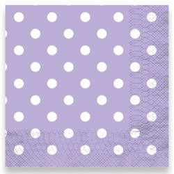 Dots Lavender Napkin 25 x 25cm, 12pcs