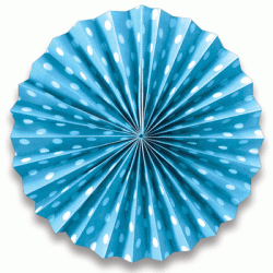 Pinwheel - Light Blue Dots 10"