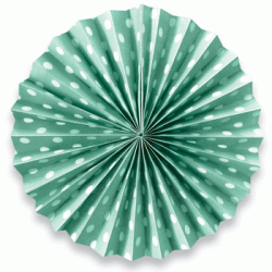 Pinwheel - Light Green Dots 10"